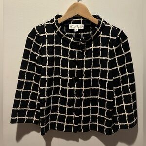 St. John Collection Black & White Jacket size 2